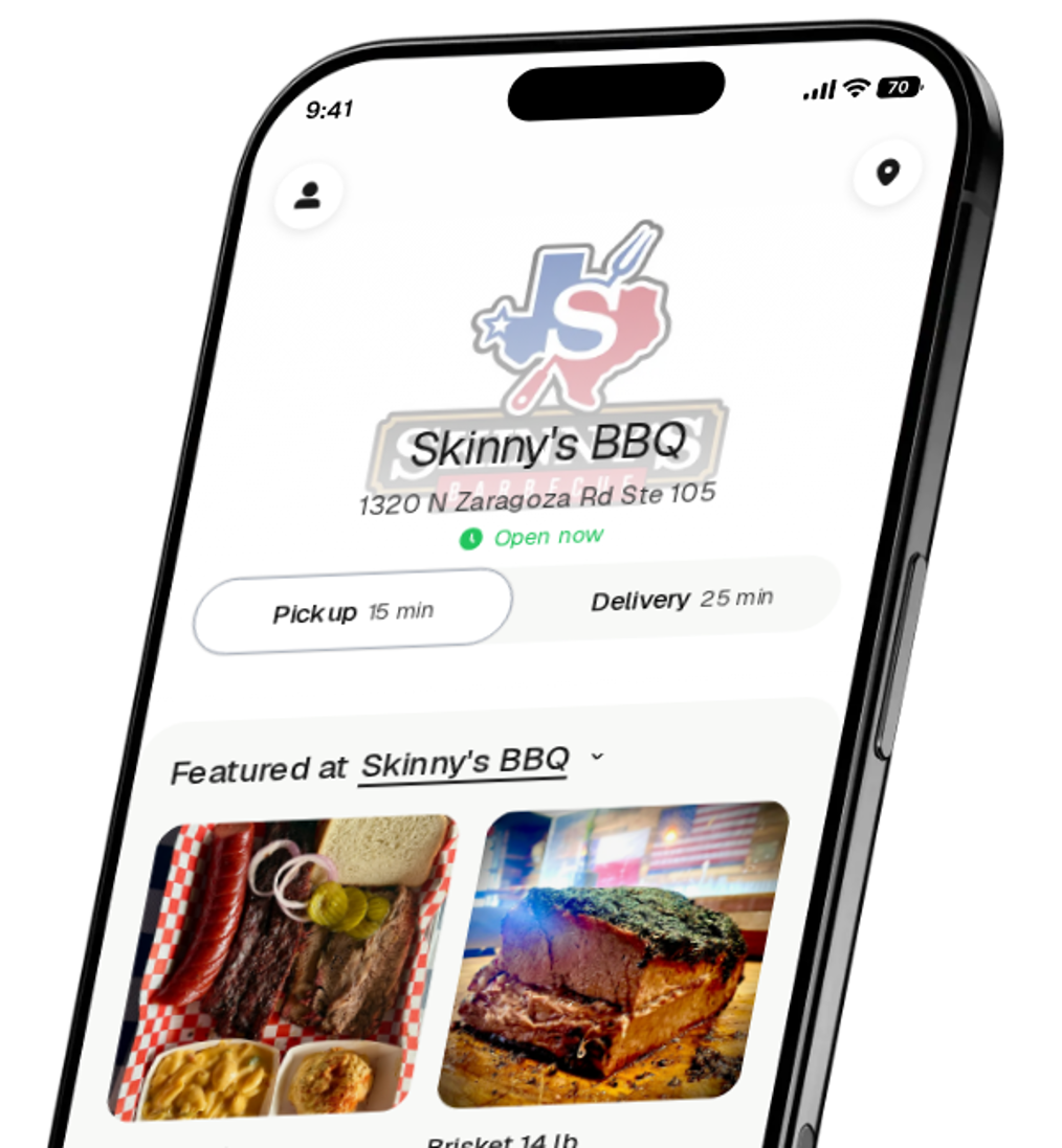 Skinny's BBQ app preview